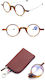Moscow Mule Slim Reading Glasses +1.00 Pocket in Brown Colour MM/SlimFoldingGlassesTortoise/+1.00