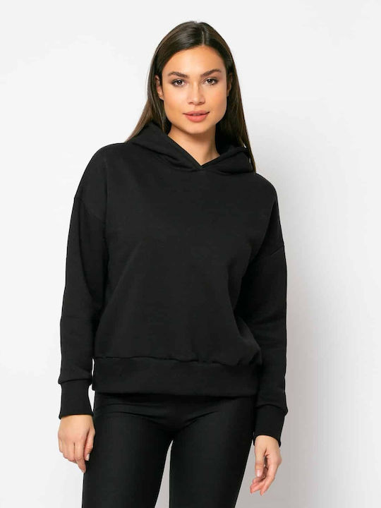 Noobass Women's Hooded Sweatshirt Black