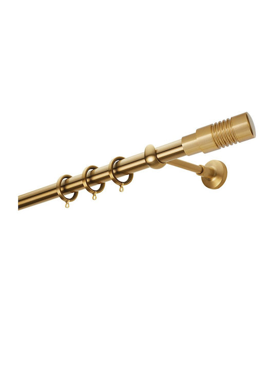 Zogometal Metallic Curtain Pole Single Φ25mm 40cm Gold