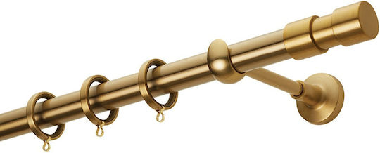 Zogometal Metallic Curtain Pole Single Φ25mm 40cm Gold