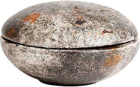 Muubs Διακοσμητικό Βάζο Ψάθινο Πορτοκαλί Φ18xΥ18cm
