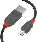 Lindy Regulär USB 2.0 auf Micro-USB-Kabel Schwarz 3m (36734) 1Stück