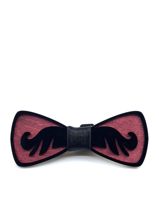 Legend Accessories Wooden Bow Tie Red