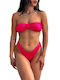 Chica Bikini Set Strapless Top & Slip Bottom Fuchsia