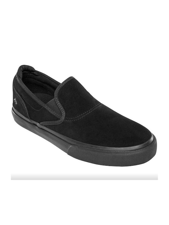 Emerica Wino G6 Kunstleder Herren Slip-Ons Schwarz