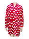 Lydia Creations Παιδική Ρόμπα Χειμωνιάτικη Fleece Μπορντό