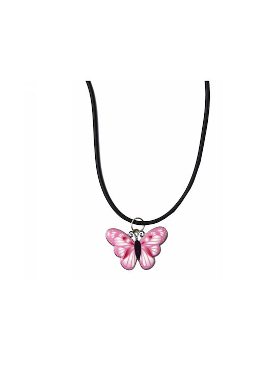 Kostibas Fashion Faux Rope Kids Necklace Butterfly 1010-782K