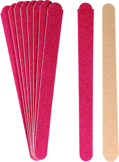 Titania Emery Nail File Straight Paper Slim 10 Pieces X11.5CM