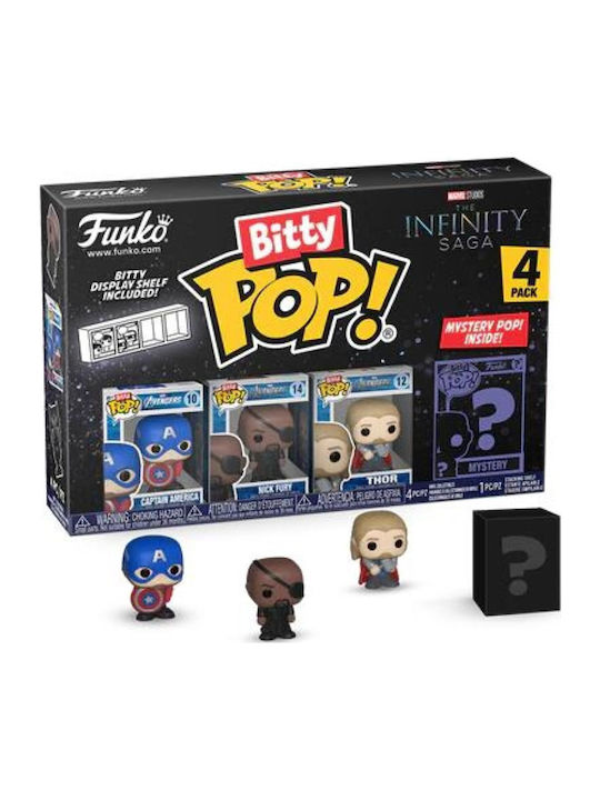 Funko Bitty Pop! Marvel: Captain Marvel - Captain America Chase 4τμχ
