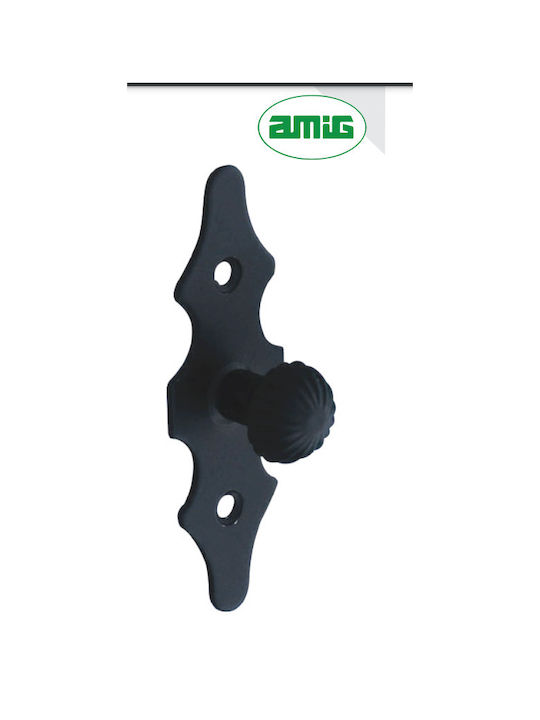 Amig Λαβή Επίπλου από Μέταλλο σε Μαύρο Χρώμα 92mm (Απόσταση Κέντρων 30mm) PAP.68049