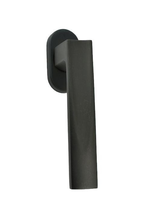 Viobrass Window Handle Gray 113mm (Hole Centers 60mm) 20-211