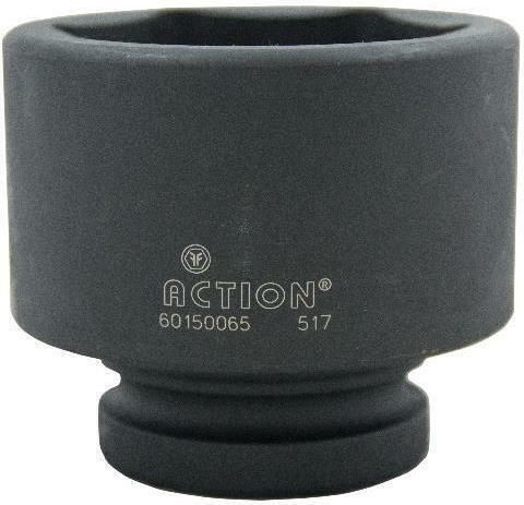Action Socket Pneumatic Hex with Square Drive 1" Diameter 65mm