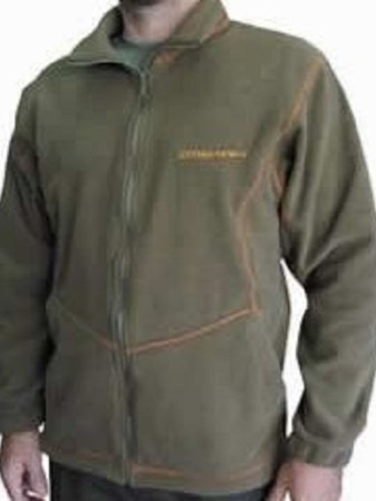 Dispan Ζακέτα Fleece Χακί