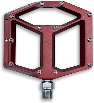 Cube A3-ZP Flat Bicycle Pedals Red