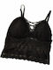 Potre Schwarz Damen Bralette-BH