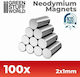Green Stuff World Neodymium Magnet with Traction Force 0.09kg N35 100pcs