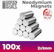 Green Stuff World Neodymium Round Magnet with Traction Force 0.126кг N35 L2xW2mm 100pcs