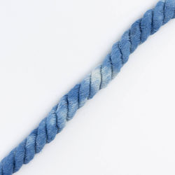 Vostex Round Cotton Dyed Melange Blue 1cm Meter...