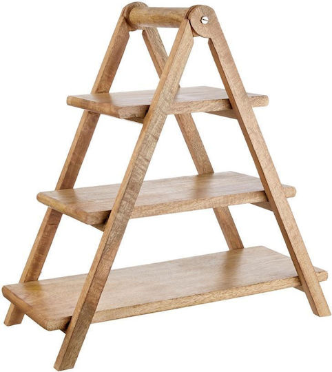 Butlers Wooden Dessert Tower Stand Brown