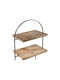 Butlers Ξύλινη Εταζέρα Καφέ Ø45xY45cm Π45xΜ45xΥ45cm