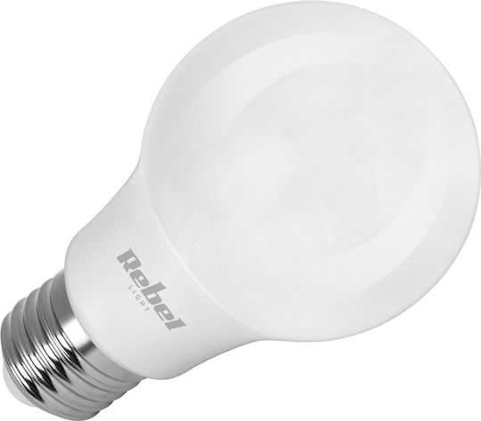 Rebel Bec LED 8.5W pentru Soclu E27 și Formă A60 Alb natural 806lm
