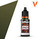 Acrylicos Vallejo Model Making Paints in Green Color 18ml