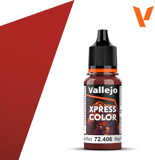Acrylicos Vallejo Χρώμα Μοντελισμού σε Κόκκινο χρώμα 18ml
