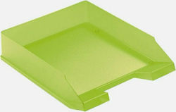 Herlitz Transparent Plastic Filing Tray Green