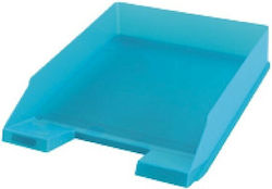 Herlitz Transparent Plastic Filing Tray Blue