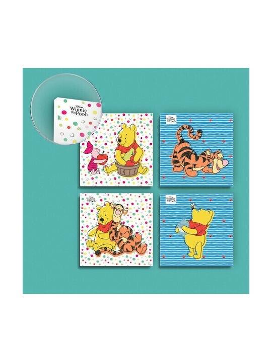 Houseart Kids Plastic Wall Painting Set 4pcs 20x20cm