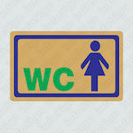 Infosign WC Women's Sign 17469