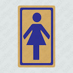 Infosign Self-Adhesive WC Women's Sign 17466