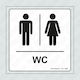 Infosign WC-Schild Männer / Frauen 14x14cm 14401