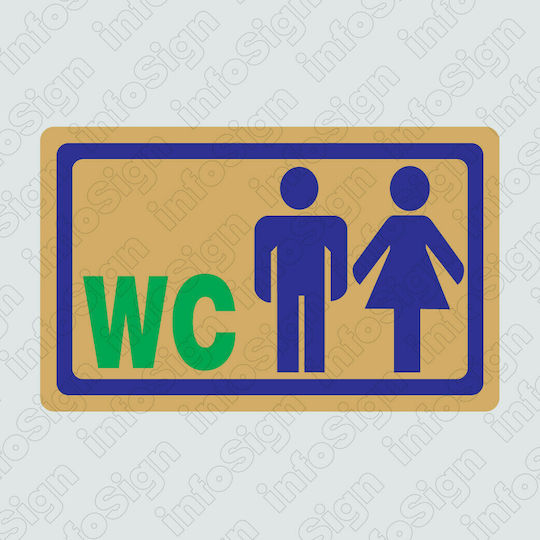 Infosign WC-Schild Männer / Frauen / Allgemein 7x11.5cm 17471