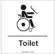 Infosign Πινακίδα WC ΑμεΑ 14x14cm 14404