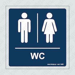 Infosign Self-Adhesive WC Men's / Women's Sign 14014