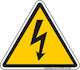 Infosign Sign Risk of Electric Shock 17.5x20cm.
