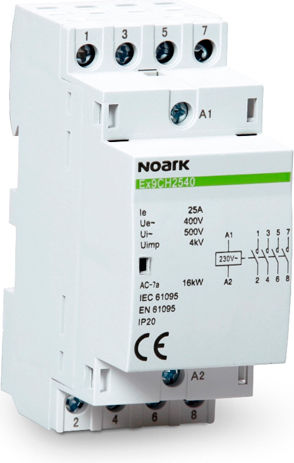 Noark Ρελέ Ράγας Ισχύος 63A Τετραπολικό με Τάση 230V