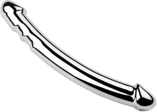 Heavy Metal Realistic Dildo Silver 19.5cm