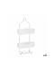 Berilo Single Wall-Mounted Bathroom Freestanding Coat Rack ​28x60cm White