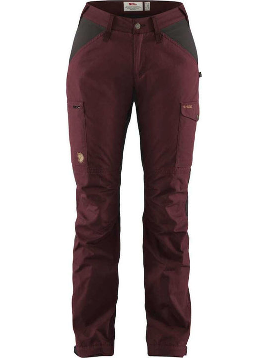 Fjallraven Kaipak Femei Lung Pantaloni de drumeție Roșu