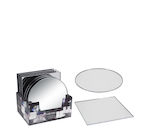 Zaros Tabletop Makeup Mirror Silver