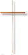 Vrochidis Cruce de Monument din Metal 30x60cm