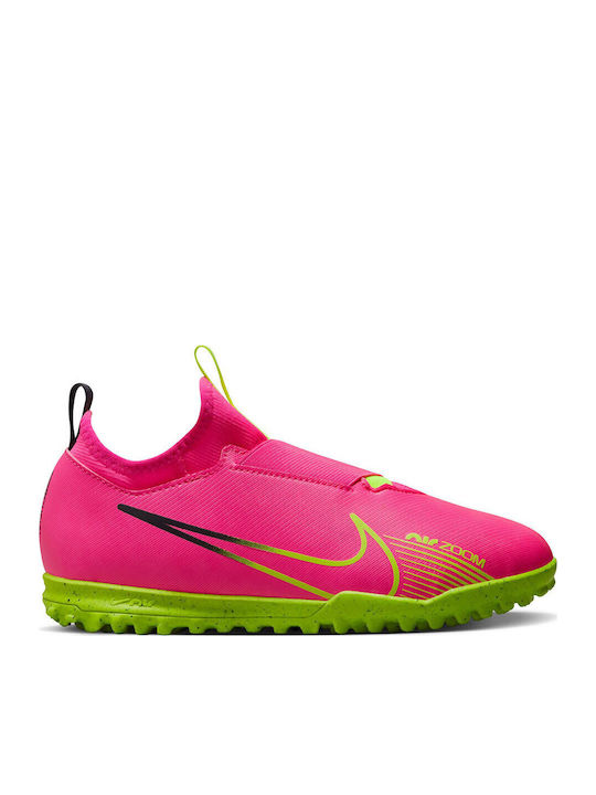 Nike VAPOR 15 ACADEMY TF Παιδικά Ποδοσφαιρικά Παπούτσια με Σχάρα Pink Blast / Gridiron / Volt