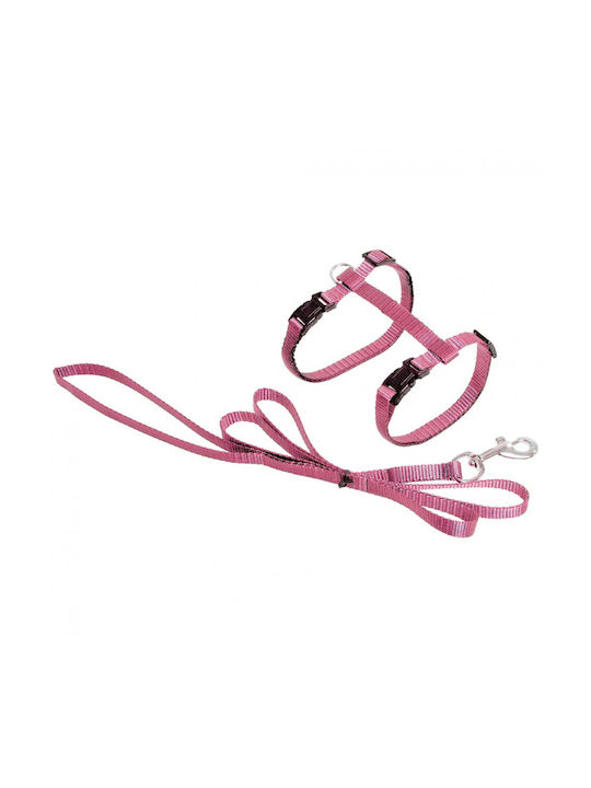 Flamingo Cat Harness with Guide Pink