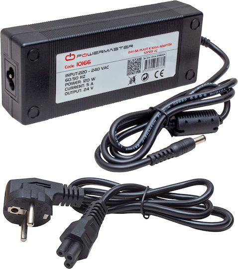 Powermaster Universal Τροφοδοτικό 24V 5A με Ισχύ 120W (10166)