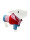 Ferribiella Lolli-Pop Red Waterproof Dog Coat with Hood with 43cm Back Length