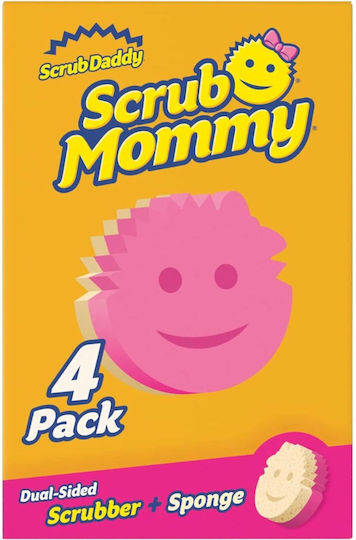 Scrub Daddy Kitchen Sponge Pink Scrub Mommy 4pcs