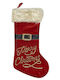 Weihnachtliche Dekorative Socke Stoff Rot