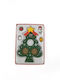 Christmas Decorative Wood Tree 14cm Green